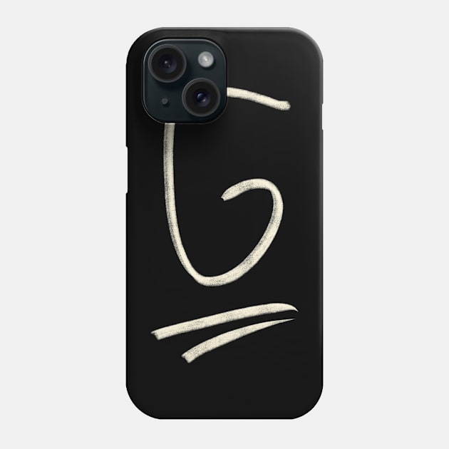 Hand Drawn Letter G Phone Case by Saestu Mbathi