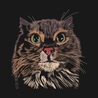"Miffed Cat" Jamie's Hand-Drawn Cat Collection T-Shirt
