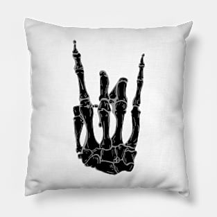 Black Rock on Bones Pillow