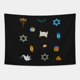 Hanukkah Doodles Sticker Pack Tapestry