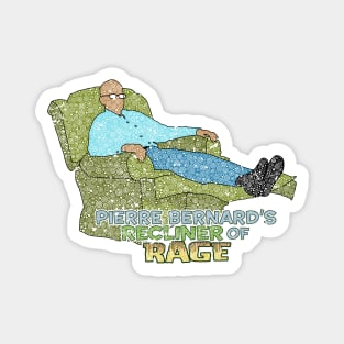 Pierre Bernard’s Recliner Of Rage Circle Design Magnet