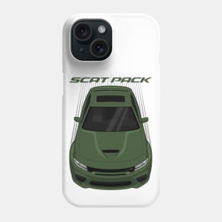 Dodge Charger Scat Pack Widebody - F8 Green Phone Case