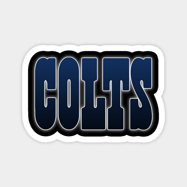 indianapolis colts Magnet by kolumenana