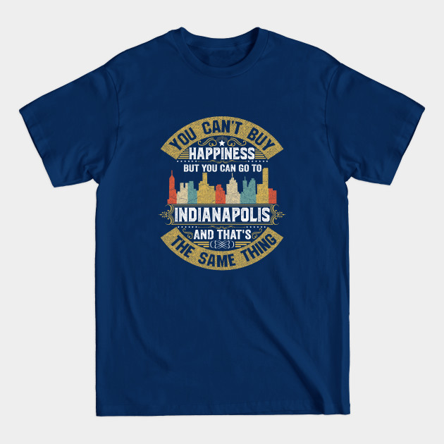 Disover Indianapolis City Indiana State USA Flag Native American - Indianapolis City - T-Shirt