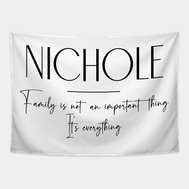 Nichole Family, Nichole Name, Nichole Middle Name Tapestry by Rashmicheal