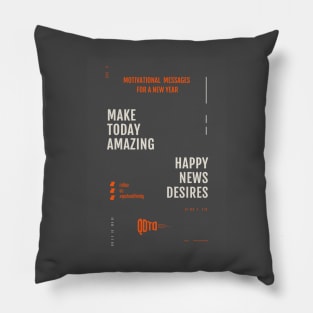 Motivation Quotes New Year Pillow