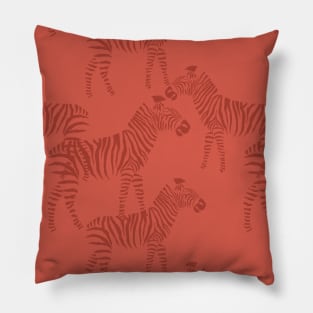 Burnt Orange Animals Neck Gator Zebras Burnt Orange Animal Pillow