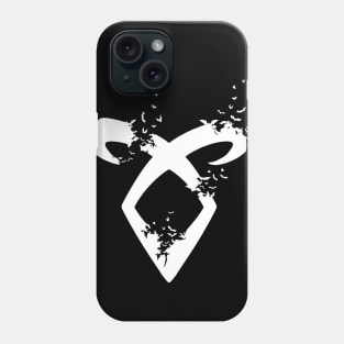 Shadowhunters / The mortal istruments - Angelic power rune with destructive bats (white) - Clary, Alec, Jace, Izzy, Magnus - Mundane Phone Case