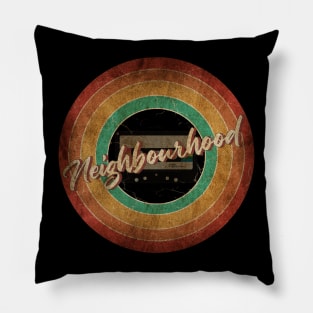 The Neighbourhood Vintage Circle Art Pillow