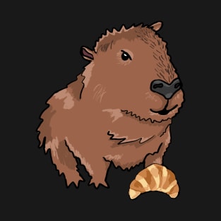 Capybara with Croissant T-Shirt