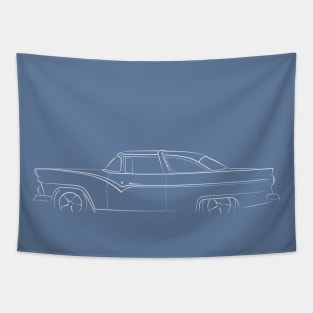 1955 Ford Crown Victoria - profile stencil, white Tapestry