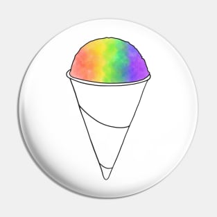 Snow Cone Rainbow Pin