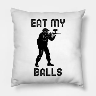 Eat My Balls Paintball Pillow