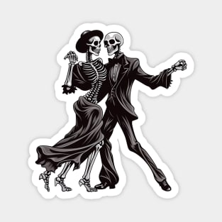 Last Dance With Death Skeletons Magnet