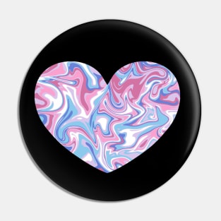 Bigender Pride Marble Heart Pin