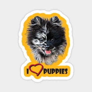 I love puppies Magnet