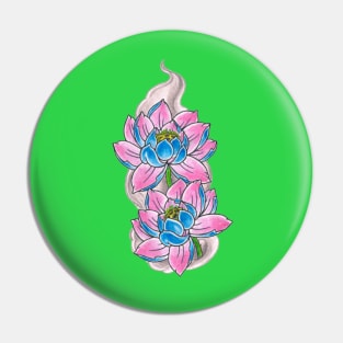 Lotus Tattoo Flower Pin