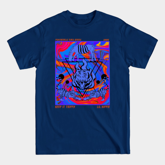 Discover Psychedelic Trance Trippy Tigers - Psychedelic Trance - T-Shirt