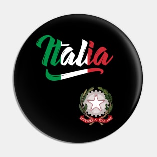 Italia Coat of Arms Italian Italy Italiano Pin