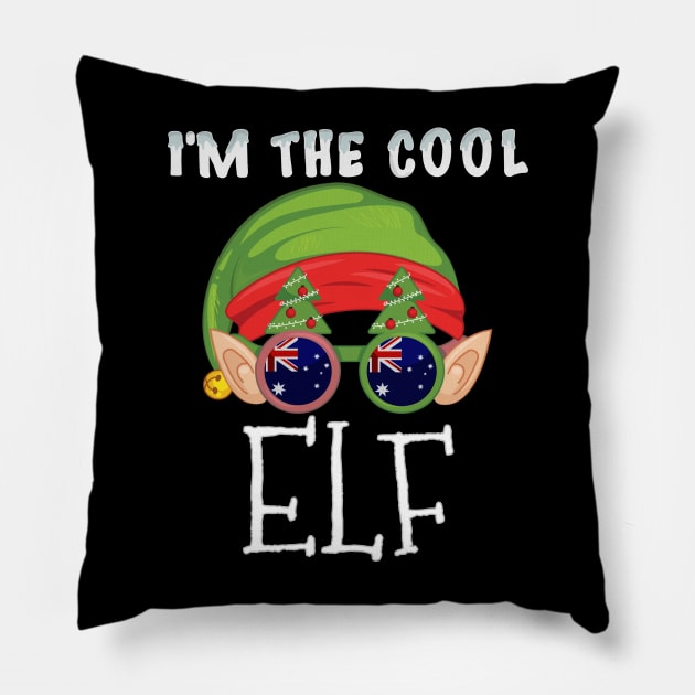 Christmas  I'm The Cool Australian Elf - Gift for Australian From Australia Pillow by Country Flags