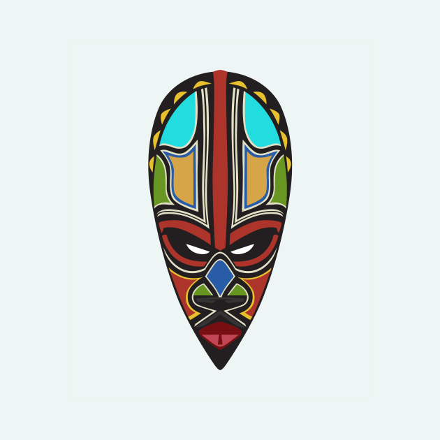 African Tribal Mask by atomstartup