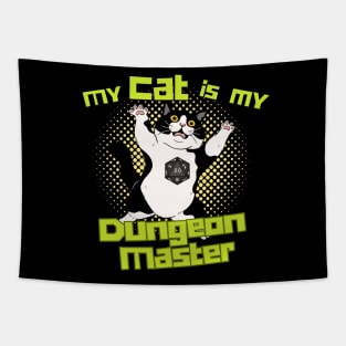 My cat is my dungeon master Tapestry