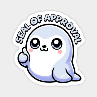 Seal Of Approval! Cute Kawaii Seal Pun Magnet