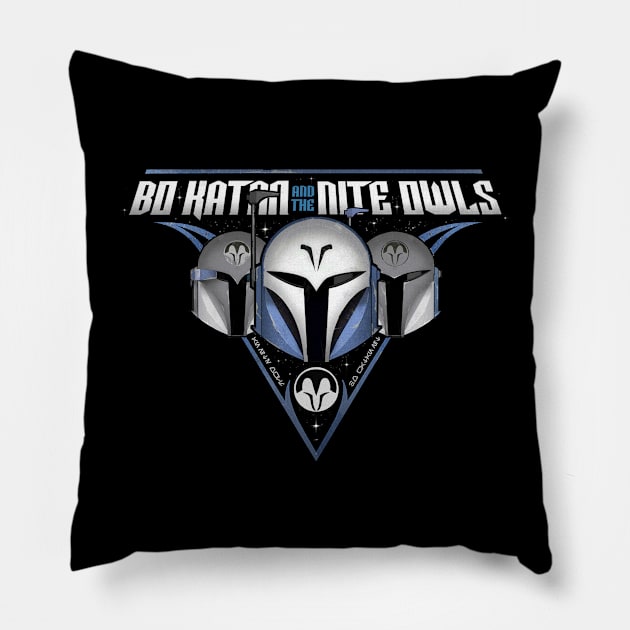 Bo-Katan and the Nite Owls Pillow by Phoenix8341