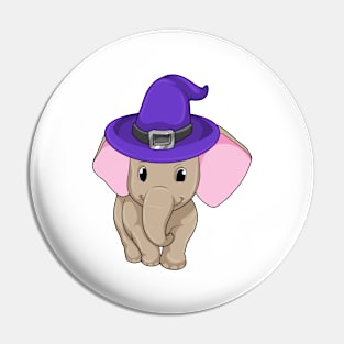 Elephant as Wizard Pin