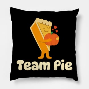 Team Pie Pumpkin Pie Thanksgiving Halloween Pillow