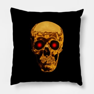 Golden Skull Pillow