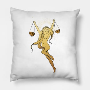 LIBRA zodiac sign astrology Pillow