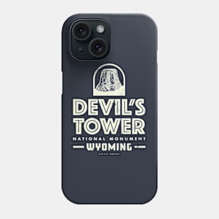 Vintage Devil's Tower National Monument Phone Case