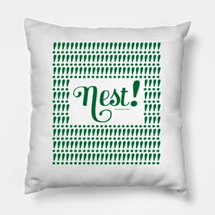 Nest! Letters Art Pillow