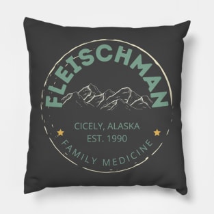 Fleischman Family Medicine Northern Exposure Cicely Alaska Pillow