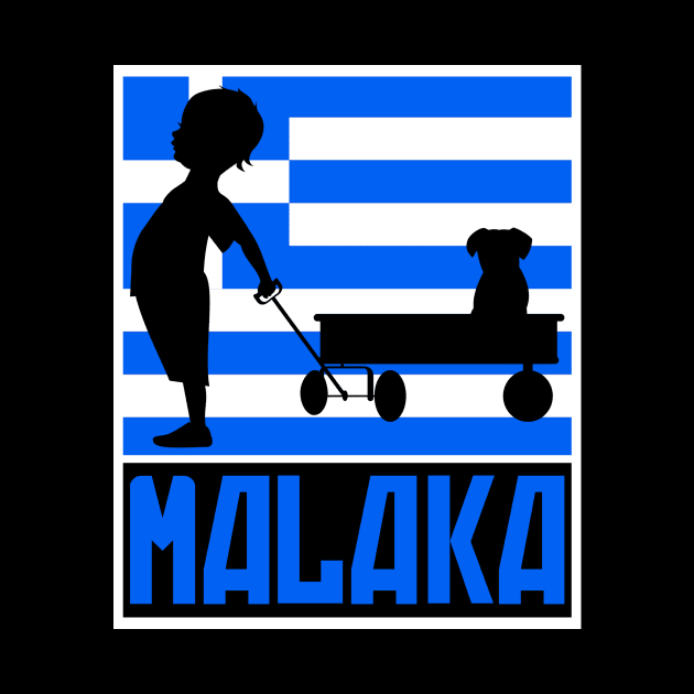 Greek Malaka. funny Greek Flag by Jakavonis