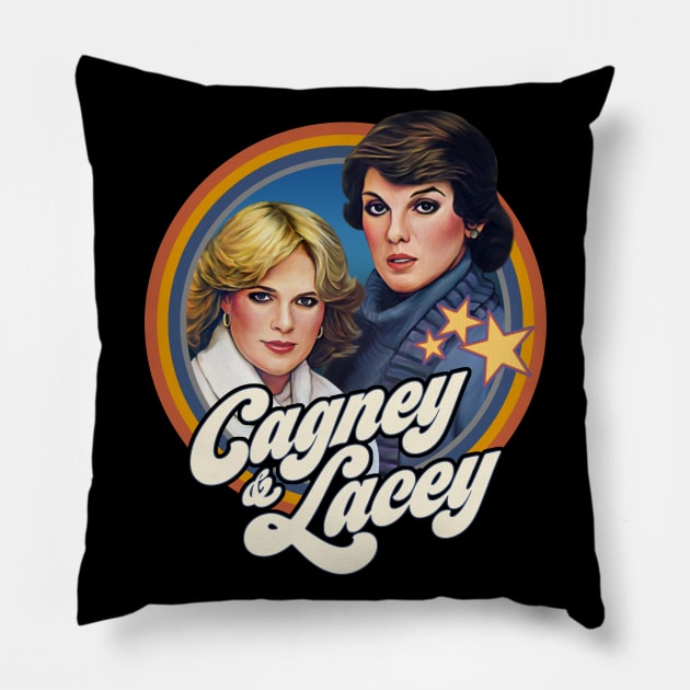 Lacey and Cagney Pillow by Trazzo