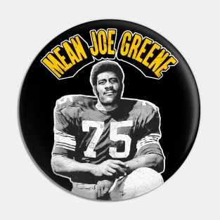 Mean Joe Greene -- Retro Football Fan Design Pin