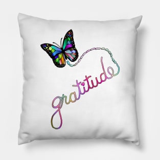 Gratitude Journals & GIfts, Butterfly Graphic Art Design Pillow