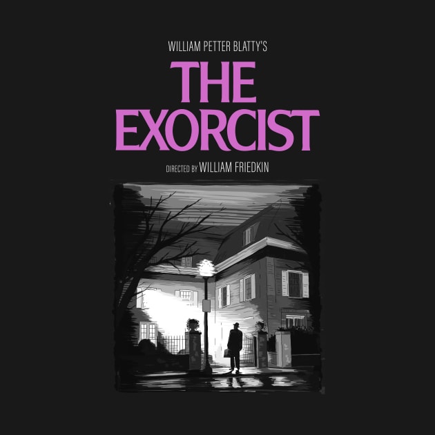 The Exorcist Illustration with title by burrotees