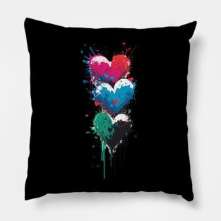 Stacked Hearts Pillow