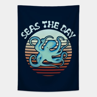 Seas The Day | Retro Octopus Tapestry