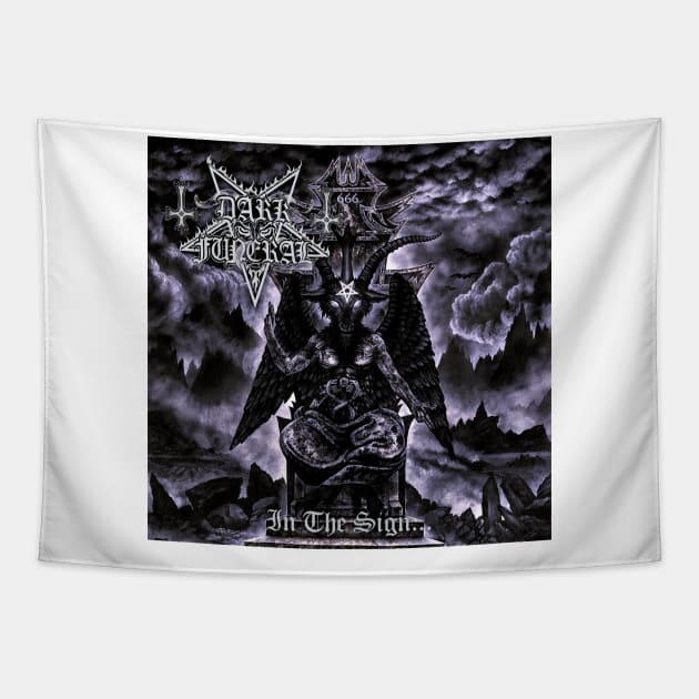 Dark Funeral In The Sign Album Cover Tapestry by Mey X Prints