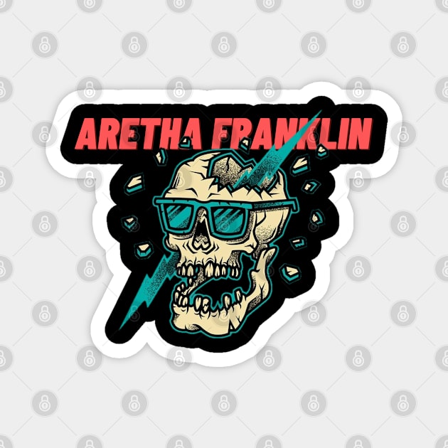 Aretha Franklin Magnet by Maria crew