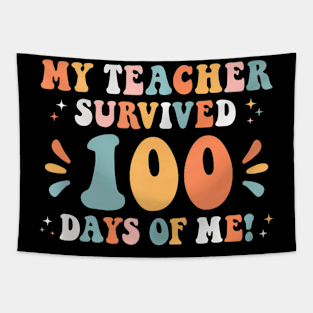 My Teacher Survived 100 Days Of Me 100 School Days Tapestry