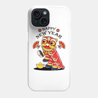 Chinese New Year, cute dragon lion dance Phone Case