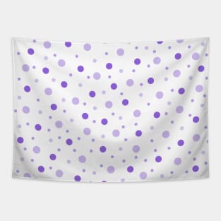 Purple Polka Dots Tapestry