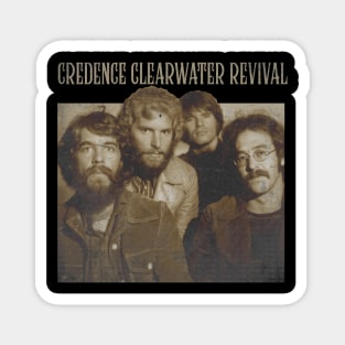 Creedence Clearwater Revival Grunge Magnet