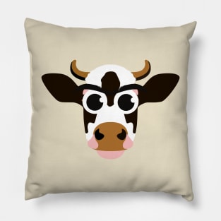 Cow With Daisy Magnets stickers Pillow