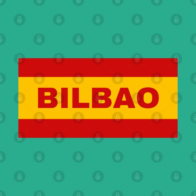 Bilbao City in Spanish Flag Colors by aybe7elf